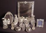 172 - 196, This is an overall view of the fabulous collection of brilliant period cut glass.