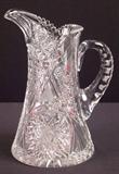 184 - Brilliant Cut Glass Pitcher, 11in. T.