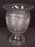 183 - Cut Glass Trophy Vase, 12in. T.