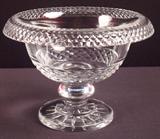 194 - Cut Glass Center Bowl on pedestal stand.