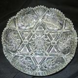 198 - Beautiful Cut Glass Bowl, brilliant period, 10in. Dia. 4in. T.