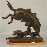 292 - Frederic Remington Bronze, Bronco Buster, Cecil Golding Museum Collection 2791000, 17in. X 17in.