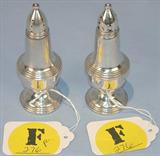 276 - Pair of Sterling Silver, Empire, Weighted Salt & Pepper Shakers