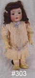 303 - 18.5in., Kammer & Reinhardt Simon Halbig, No. 121 Bisque Doll with jointed, composition body