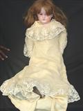 481 - 30in., Armand Marseille, Bisque Head Doll with sleepy eyes, jointed composition body and gown