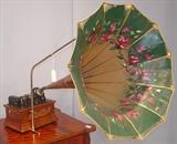 778 - Edison Standard Cylinder Player, 1908 2 & 4 minuted player with Home Morning Glory Horn and rare model N reproducer