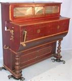 779 - Spanish Street Barrel Piano that plays 10 tunes plus bells, ca. 1905