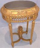209 - French, Gilted Planter with flower basket finial