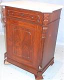 211 - Rosewood, Victorian, Half Commode with marble top