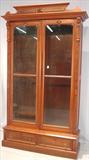 221 - Walnut, Renaissance Revival, 2-door Bookcase