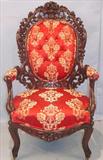 448 - Laminated Rosewood, Pierce-carved, Belter Chair without upholstery