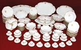 464 - 140-pc., Haviland Limoges Dinner Set with monograms