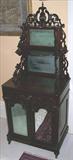 1505 - Flamboyant Brazilian Rosewood, Rococo, Pierce-carved, Lady's Desk, attr. to P. Mallard, 26x26in.