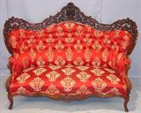 508 - Rosewood Belter Sofa, Hawkins Pattern, 66in. long, 46in. tall, ca. 1850