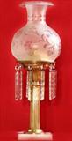 510 - Astral Lamp with marble base and original shade