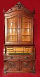 517 - Thomas Brooks, Rosewood Secretary with fitted Birdseye maple interior (open)