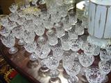 522 - 83-pc. Set of Tudor Crystal Stemware