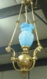 523 - Bronze, Single burner, Hall Gasolier
