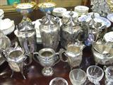 525 - 8-pc., Victorian, Silver-plate Tea Service