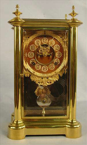 49 - Symbol Extra Ansonia Clock, 15in. T, 9in. W, 7in. D.