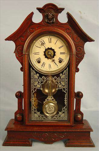 80 - Waterbury Montrose Clock, ca. 1881, 21in. T, 13in. W