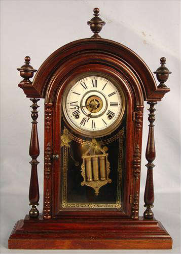 109 - Welch Parepa Clock, Rosewood Clock, 22in. T, 15in. W.