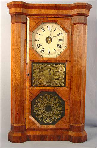 130 - Seth Thomas Rosewood Parlor Clock, 31in. T, 19in. W, ca. 1865