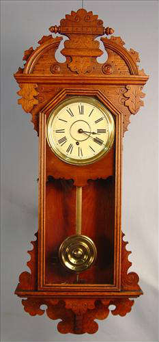 151 - Ingraham Gloriana Clock, ca. 1896, 41in. T, 16in. W