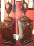 103 & 104 - Mahogany, English Regency Knife Boxes, 63in. tall, 17.5in. wide, 16.75in. deep, ca. 1900