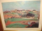 153 - Landscape Oil on Board of Lepoul, 29x36in., signed P. Gaugin