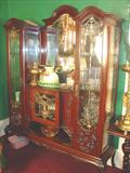 160 - English, Mahogany Sideboard-China Cabinet