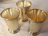 192 - Set of 3, Sterling Patrick Henry Mint Julep Cups