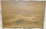 202 - Oil on Canvas, Nude Blonde, signed L. T. (Lillian Thomas) Schmidt (1875-1955)