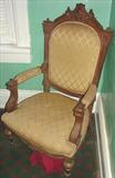 209 - Victorian, Walnut, Renaissance Arm, Parlor Chair