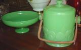219 - Jadeite Ice Bucket & Bowl