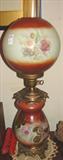 274 - GWTW-type Lamp, Brown with replacement shade