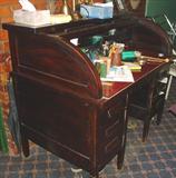 288 - Mahogany, Roll Top Desk