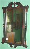 300 - Mahogany, Empire, Decorated Hanging Mirror