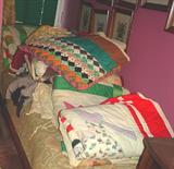 Assortment of Hand-made Quilts