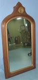 1006 - Walnut, Victorian, Hanging Dressing Mirror, 50in. tall, 26in. wide