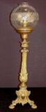 211 - Largest Hooper Period astral lamp made, never been drilled for prisms, 35in. T, ca. 1850