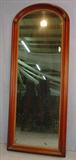 244 - Walnut Victorian mirror with extra heavy shadow box frame, 78in. T, 31in. W.