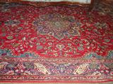 168 - Red hunting Tabriz Rug, 8ft 2in.