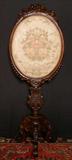 109a - Important Rosewood Rococo Firescreen attributed to J & J Meeks