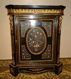 112 - Fine 19th Century Hardstone and Gilt Bronze Mounted Parlor Cabinet, 4ft. T, 3ft. 4in. W.