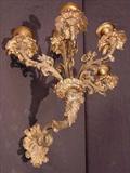 222 - single wall sconce, holds 5 candles, 14in. W.