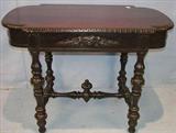 260 - Small rosewood library table in good original finish, 29in. T, 40in. W, 24in. D.