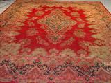 360 - Large persian kerman rug 15 feet x 11'3 red and gold.