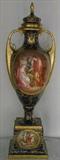 118a - A Fine Pair of 19th Century Palatial ROYAL VIENNA Scenic Urns , 3 Ft. 1 In. H.
