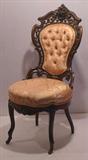 131 - Laminated Rosewood rococo 4 Pc. Parlor suit by Meeks, Stanton Hall Pattern, Sofa, 65in. W, 48in. T, 32in. D.